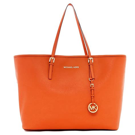 michael kors orange leather bag|burnt orange michael kors purse.